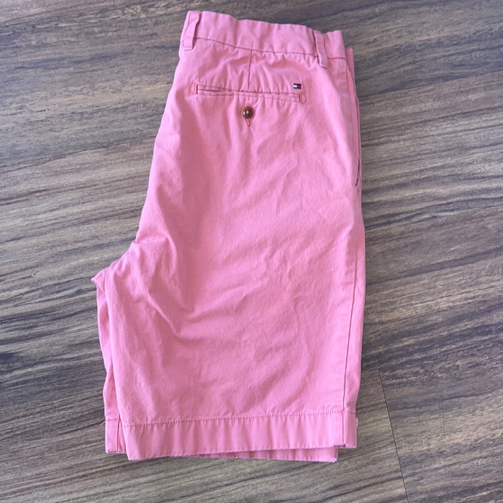 Men’s Tommy Hilfiger Orange Flat Front Shorts